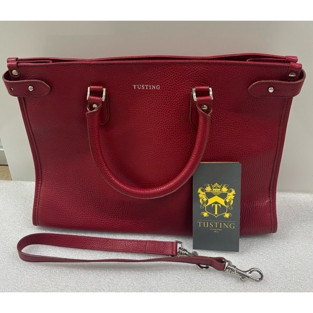 Tusting Kimbolton Leather Handbag In Vintage Red — image 5 of 8